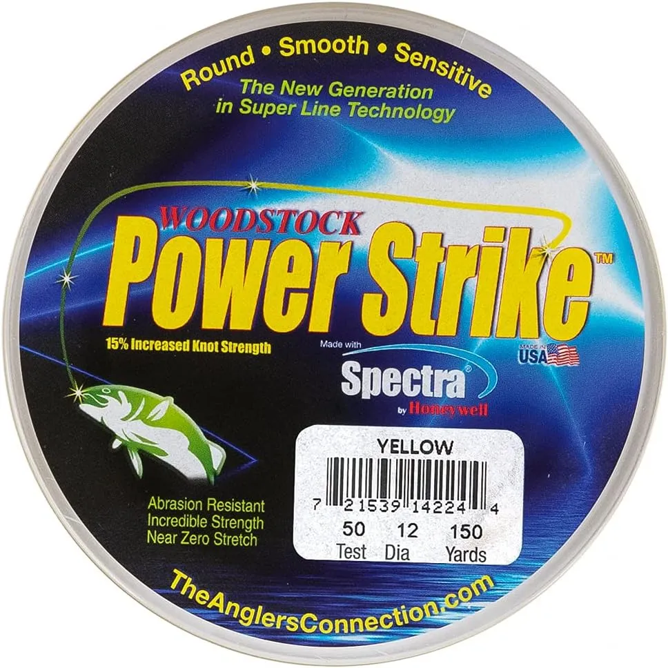 Spectra Power Strike Low Stretch Fishing Line – 150 Yards in Multiple Colors and Line Strength Options
