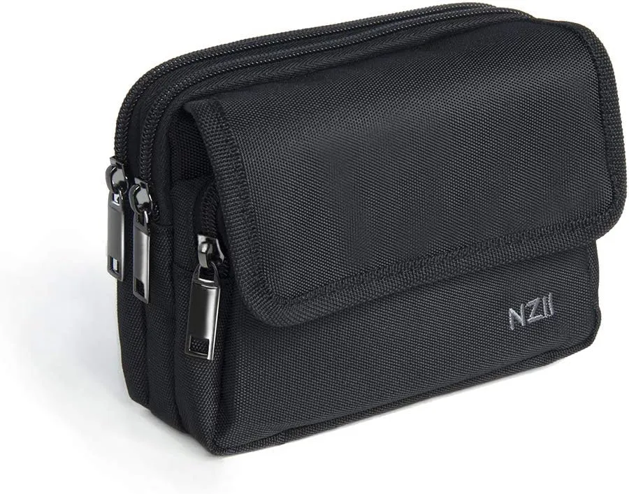 Sports Fanny Pack for Men Women, Outdoor Waist Pack Bag with 6 Zipper Pockets, Super Capacity Bum Bag with Adjustable Belt for Traveling Hiking Cycling Workout Casual