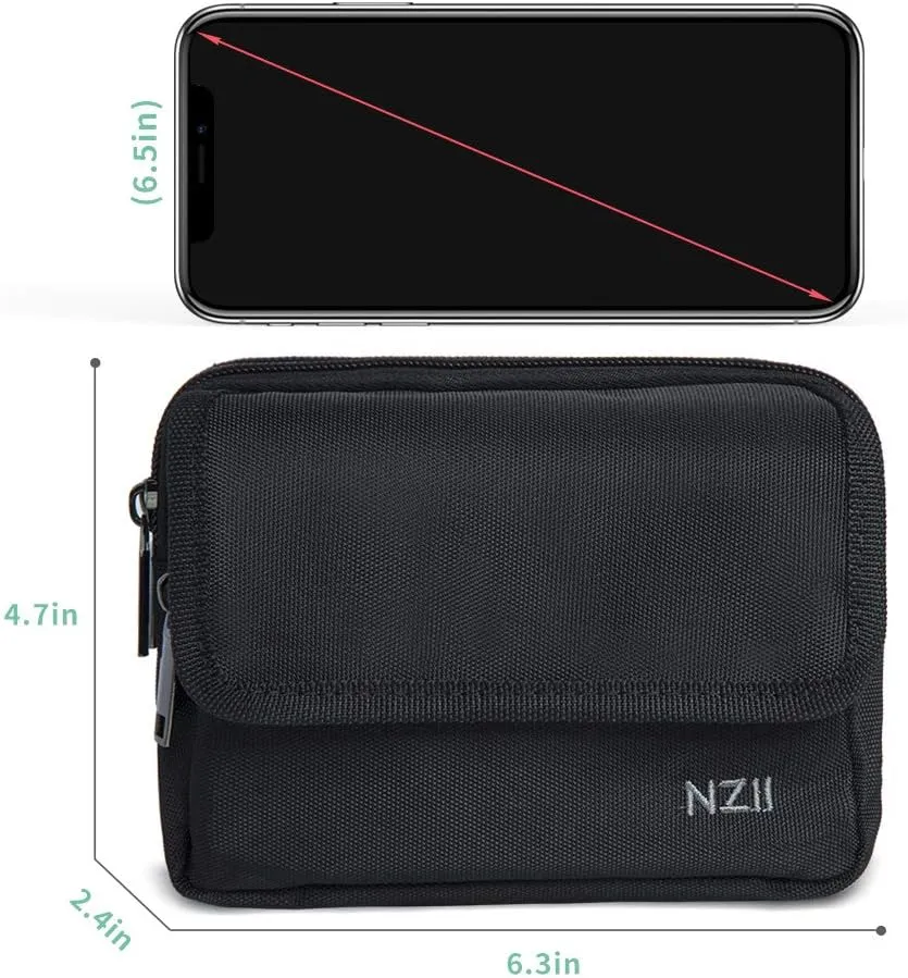 Sports Fanny Pack for Men Women, Outdoor Waist Pack Bag with 6 Zipper Pockets, Super Capacity Bum Bag with Adjustable Belt for Traveling Hiking Cycling Workout Casual