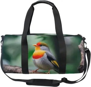 Sports Gym Bag Gym Duffle Bag Sport Bags for Men Women Bird Sparrow 1 Durable Handle Luggage Bag