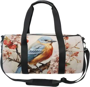 Sports Gym Bag Gym Duffle Bag Sport Bags for Men Women Bird Sparrow 7 Durable Handle Luggage Bag