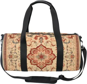 Sports Gym Bag Gym Duffle Bag Sport Bags for Men Women Iranian Turkish Pattren Durable Handle Luggage Bag