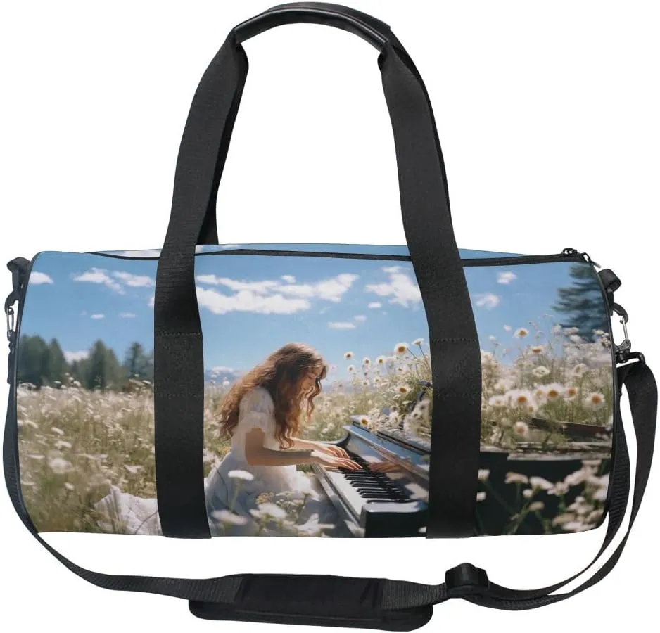 Sports Gym Bag Gym Duffle Bag Sport Bags for Men Women Pianist Field Durable Handle Luggage Bag