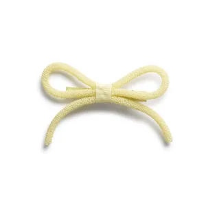 Sprinkle Pearl Bow Clip - Lemon | Dainty Pearlized Beads for Any Look | Alligator Clip at the Base | Hair Clip | Hair Accessory for Girls