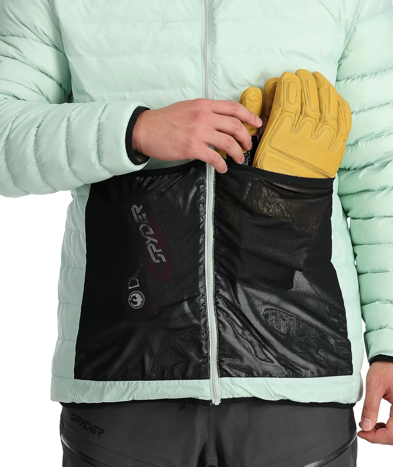Spyder Men's Sanction Hooded Down Packable Jacket