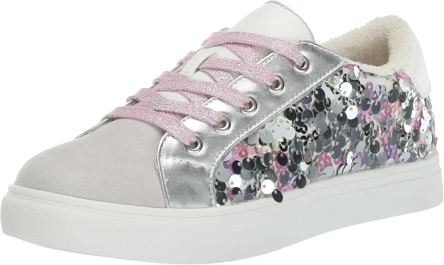 Steve Madden Girls Shoes Girls Emily Sneaker, Sequin, 3 Little Kid