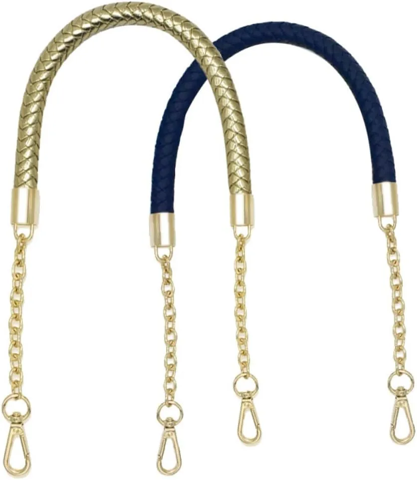 STOBOK Leather Chain Handle Replacement Straps for Women Tote Bags Warm Handbag Accessory Straps for DIY