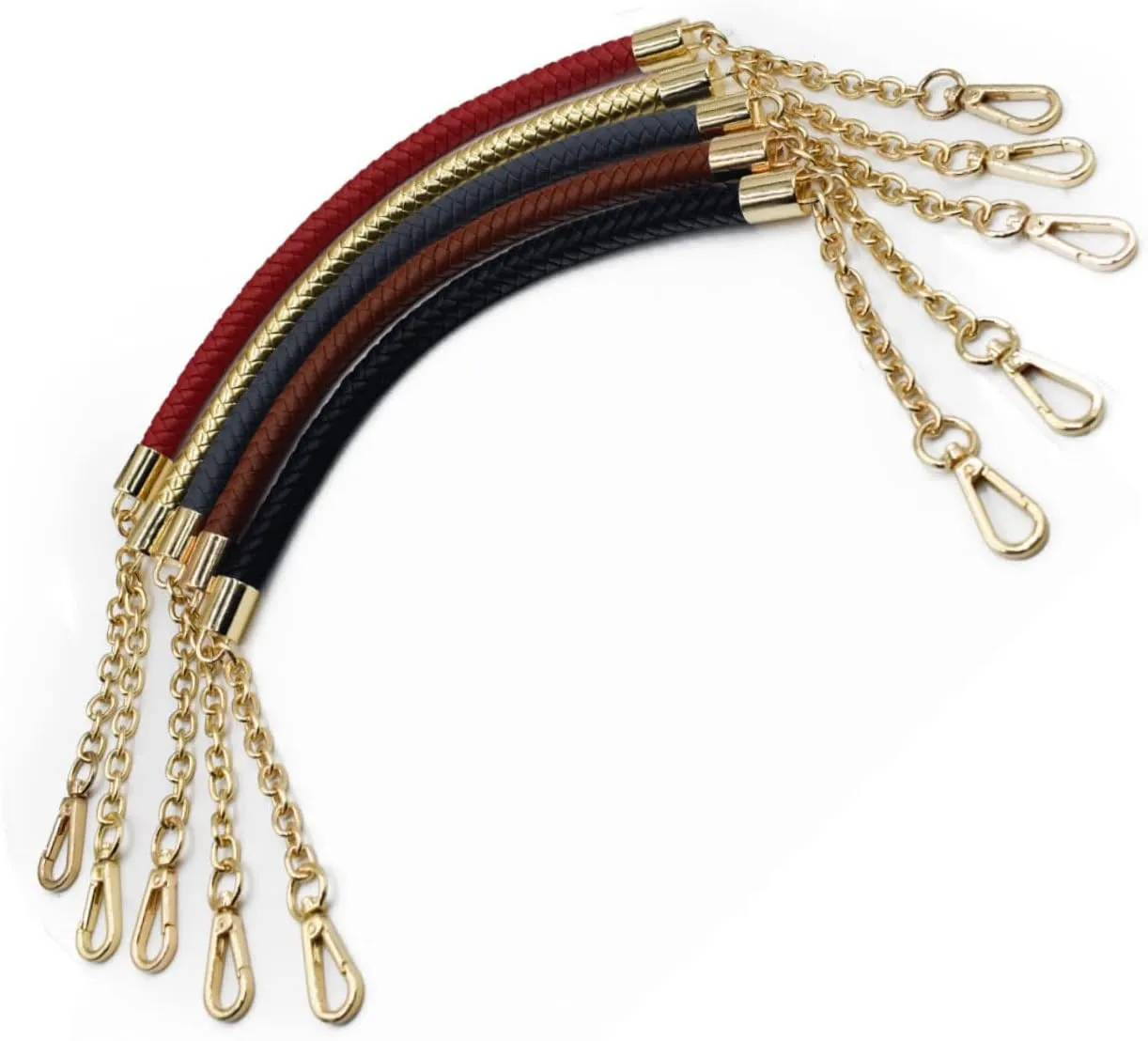STOBOK Leather Chain Handle Replacement Straps for Women Tote Bags Warm Handbag Accessory Straps for DIY