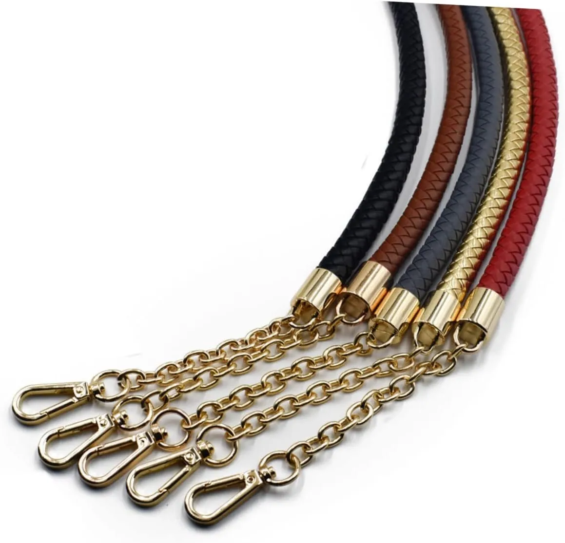 STOBOK Leather Chain Handle Replacement Straps for Women Tote Bags Warm Handbag Accessory Straps for DIY