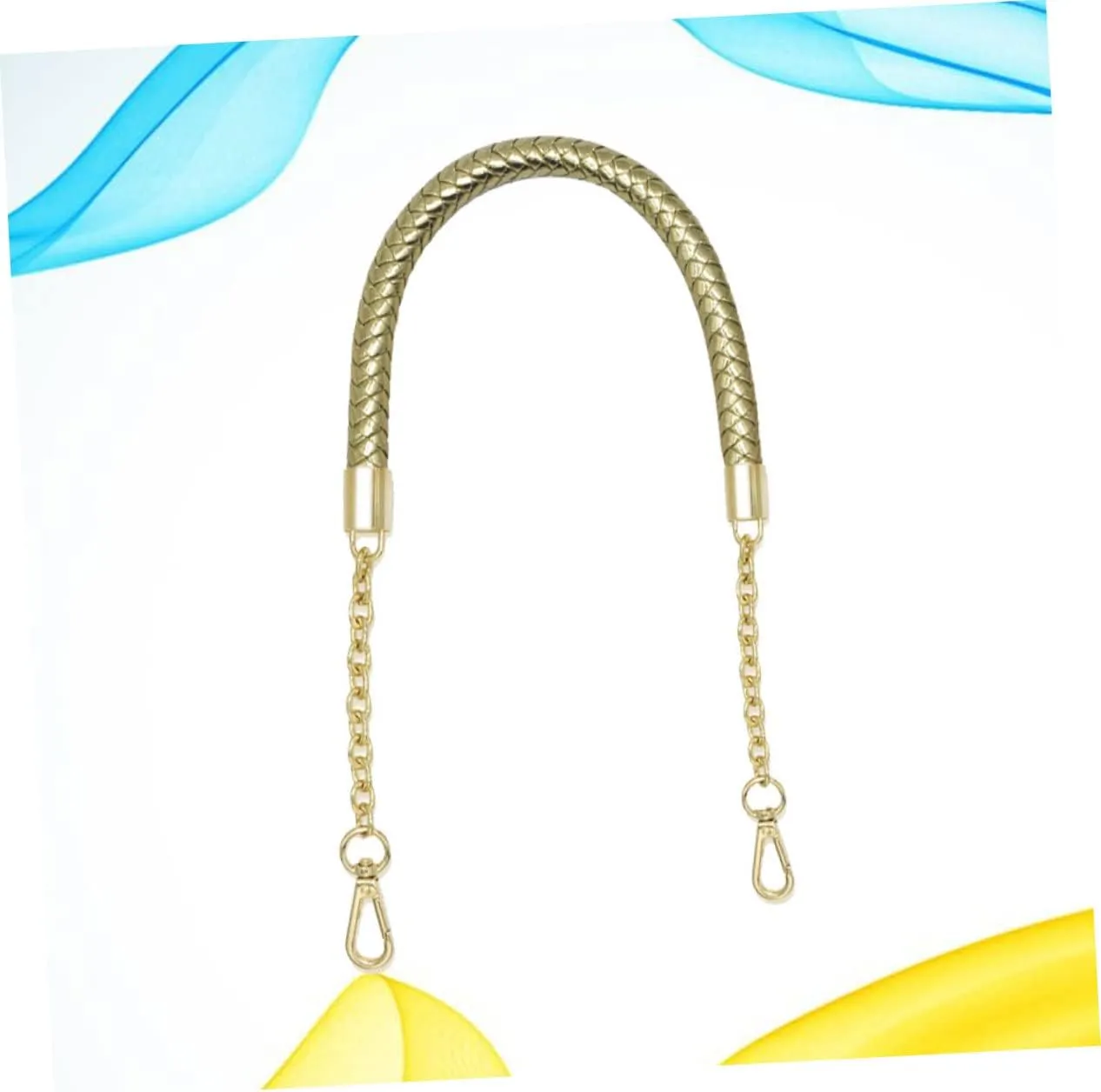 STOBOK Leather Chain Handle Replacement Straps for Women Tote Bags Warm Handbag Accessory Straps for DIY