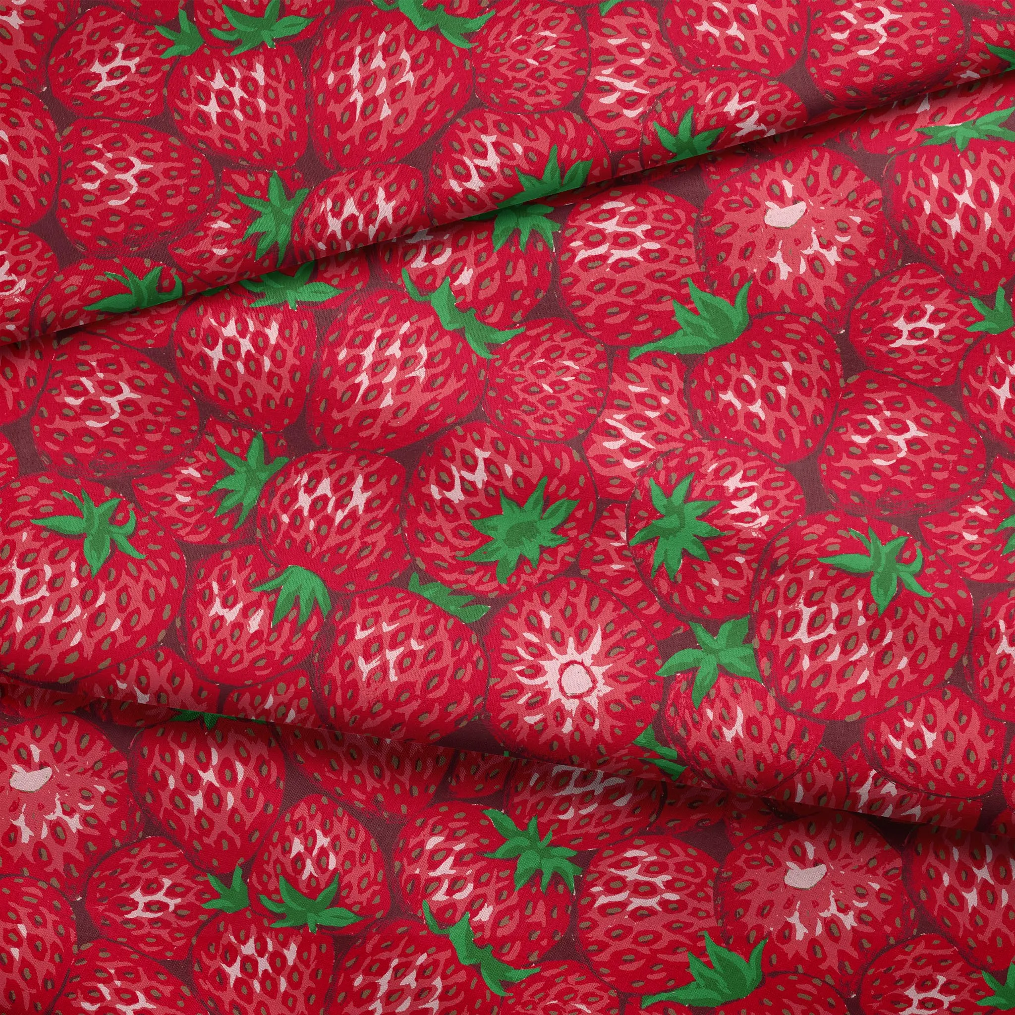 Strawberry Bliss - Farm Fresh Fruit Fabric
