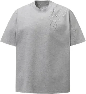 Streetwear Round Neck Short Sleeve T-Shirt, Summer Fit for Men