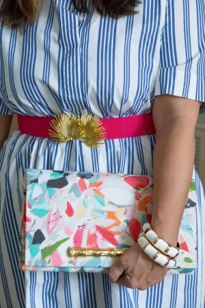 Stretch Band Belt in Pink by Garland Bags