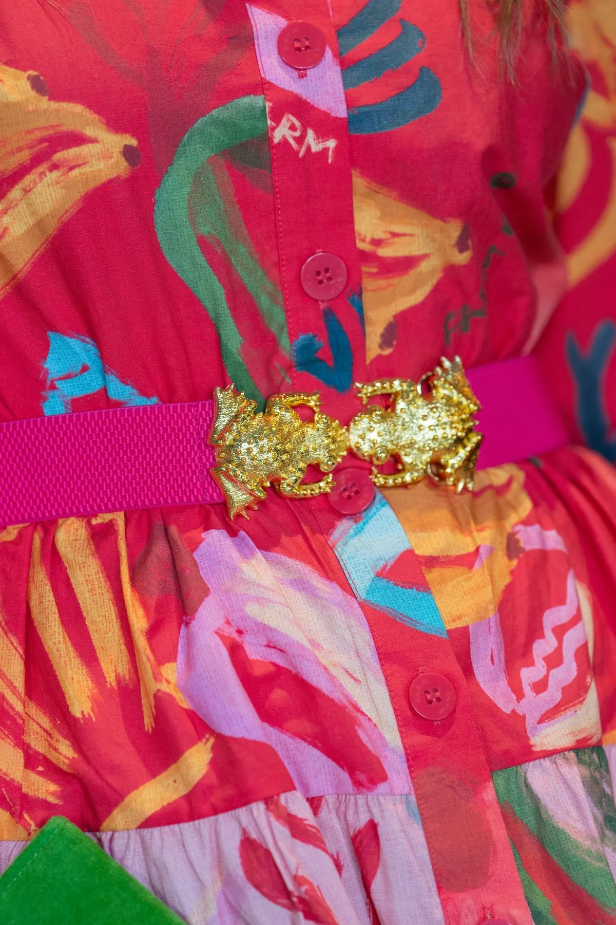 Stretch Band Belt in Pink by Garland Bags