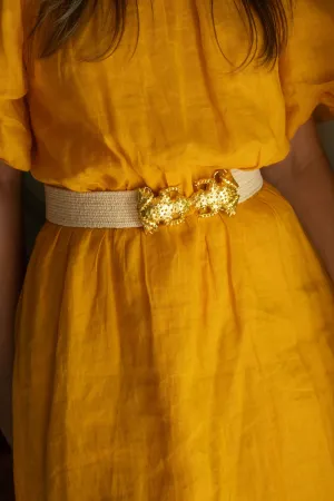 Stretch Raffia Belt Band by Garland Bags