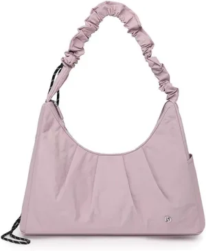 Stylish Ruched Tote Bag for Women, Soft Volume Top Handle Handbag, Spacious Multifunctional Multi-Pockets Hobo Clutch Purse