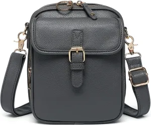 Successivei Crossbody Leather Bag,Urvashi Crossbody Bag Zealburst Vintage Double Layer Large Capacity Mini Cross Bags