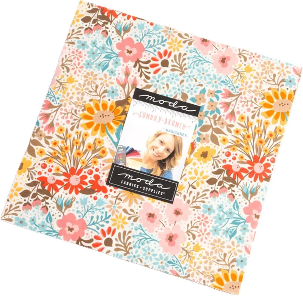 Sunday Brunch Layer Cake®, 42-10" Precut Fabric Quilt Squares by BasicGrey