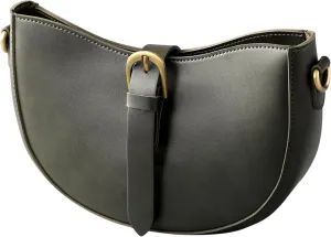 SUNLIGHT LEAVES Vintage Vegan Leather Shoulder Crescent Bag Women Retro Lunar Purse Hobo Satchel Under Arm Purse Lady Handbag