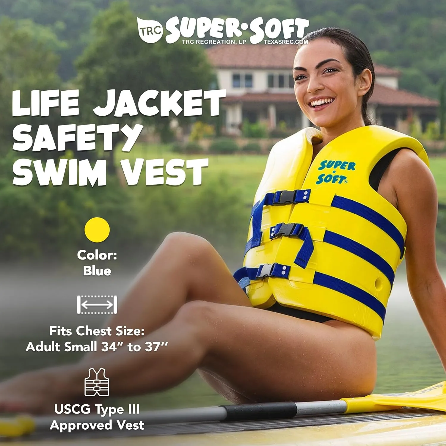Super Soft TRC Recreation USCG Type III Adult Life Jacket Vest