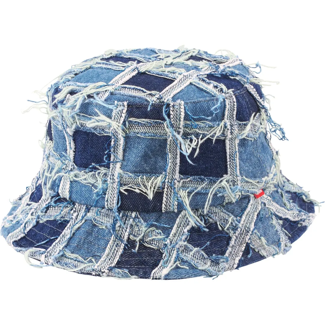 Supreme FRAYED PATCHWORK DENIM CRUSHER