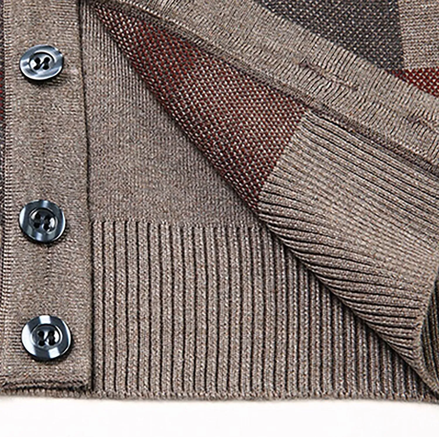 Sweater Vest for Men Sleeveless V Neck Button Down Knitwear Casual Slim Fit Striped Pullover Knit Sweater Fall Vests