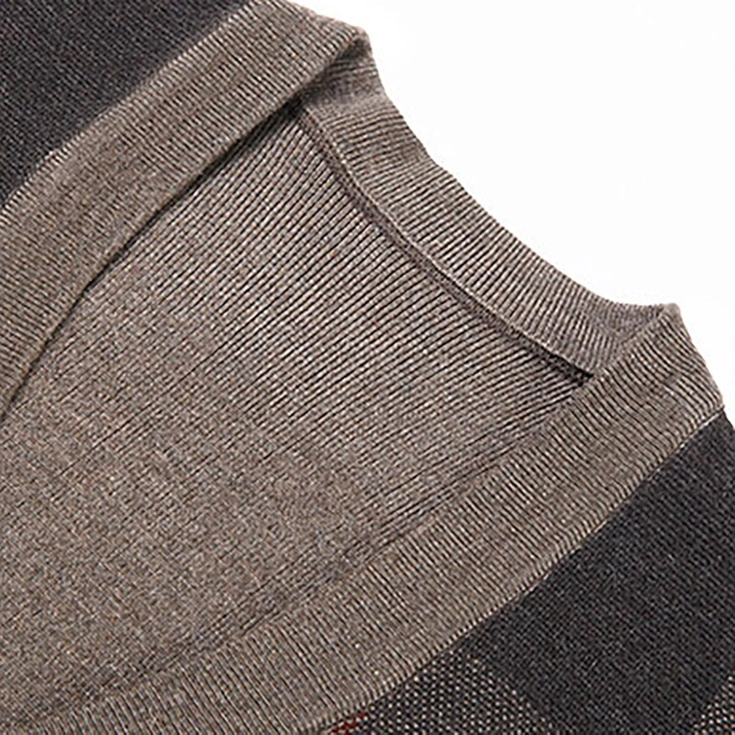 Sweater Vest for Men Sleeveless V Neck Button Down Knitwear Casual Slim Fit Striped Pullover Knit Sweater Fall Vests