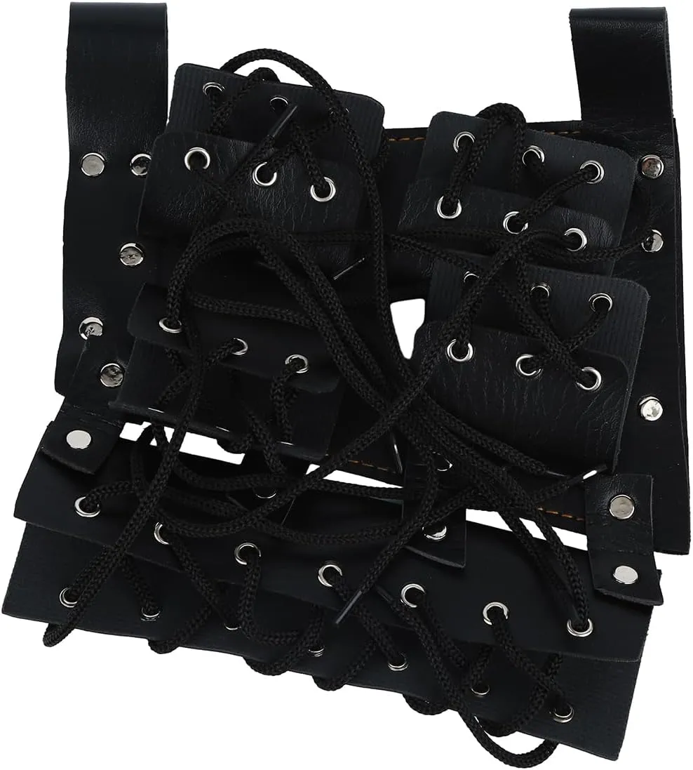 Sword Bag Adjustable Carry Case with 3 Sword Holder, Katana Frog Strap Belt Ring Leather Holster for Cosplay Anime Costume