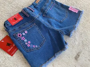 T0S5300072 Thomas Cook Girls Patchwork Denim Shorts