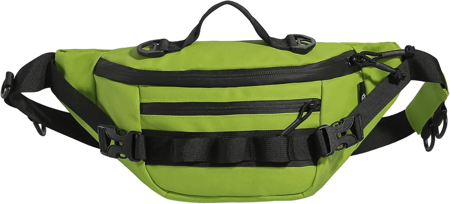 Tactical Fanny Pack for Men Women Military Waist Bag Molle Utility Hip Belt Pouch Crossbody Bags Bumbag for Cycling Hiking Walking Fishing Green