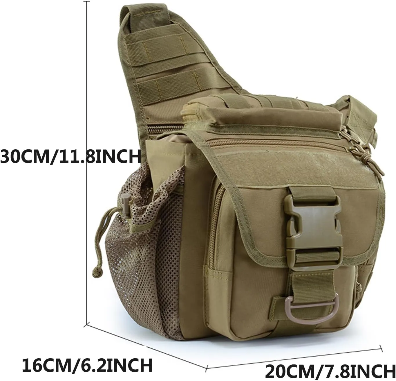 Tactical Messenger Bag Shoulder Bag Cross Body Bag Belt Sling Bags Laptop For Working Cycling Hunting Camping D