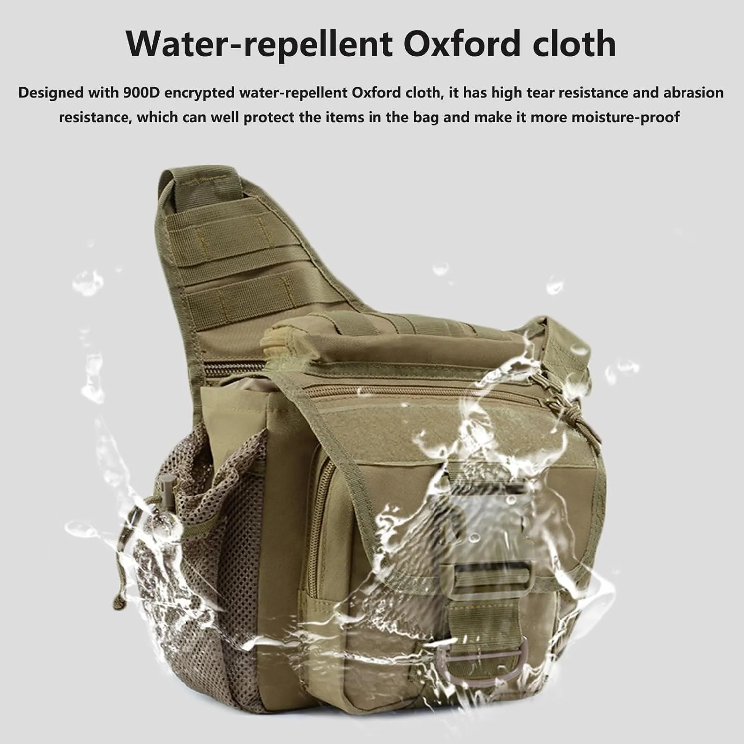 Tactical Messenger Bag Shoulder Bag Cross Body Bag Belt Sling Bags Laptop For Working Cycling Hunting Camping D