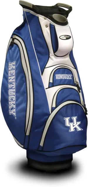 Team Golf NCAA 10-Way Top with Integrated Dual Handle & External Putter Well, Cooler Pocket, Padded Strap, Umbrella Holder & Removable Rain Hood