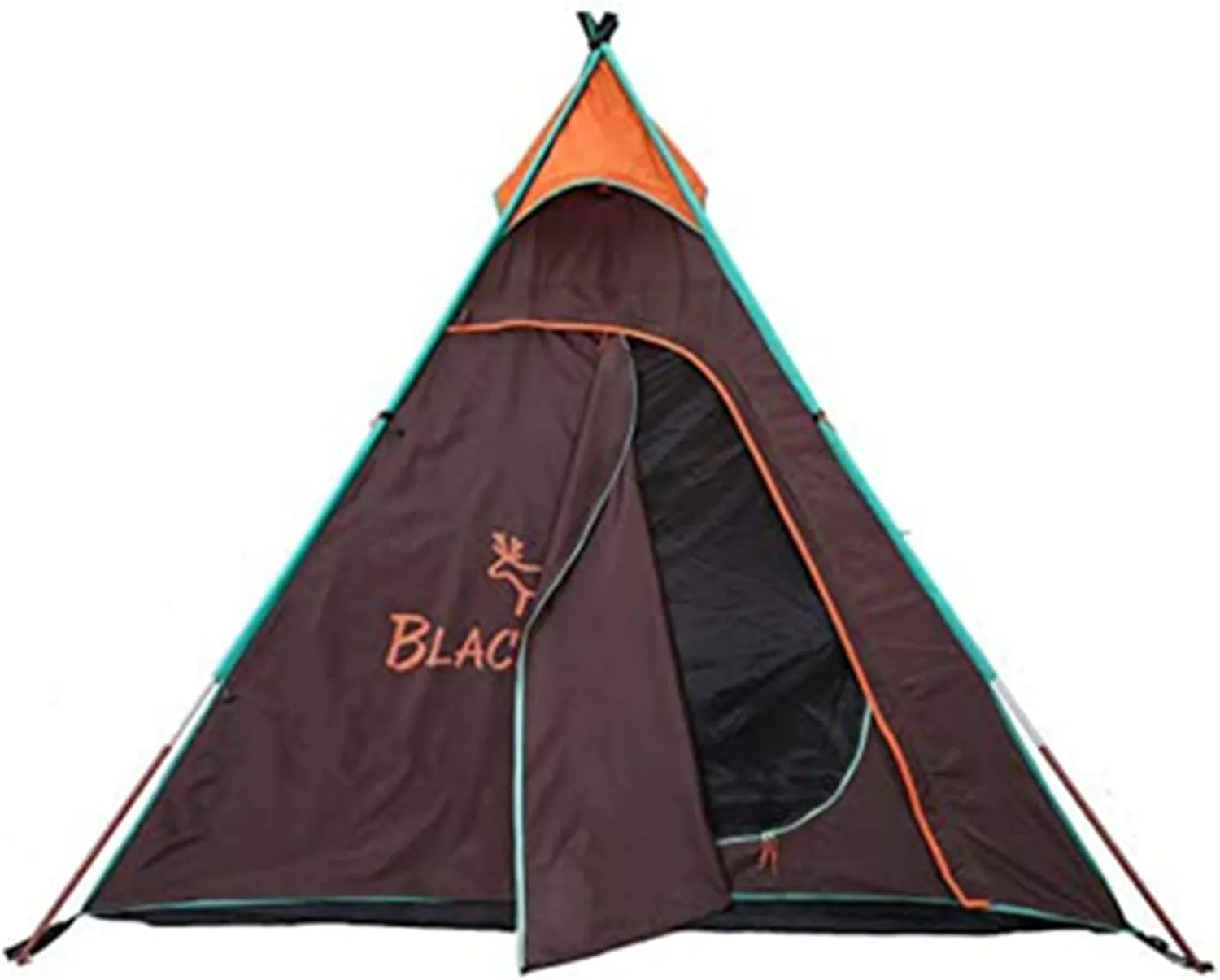 Teepee Tent | Sleeps 4 Person | Perfect for Camping for Family and Friends | 4 Season Waterproof Design with Fast Easy Set Up | Great for Festivals Beach and Outdo Brown (Color : Green)