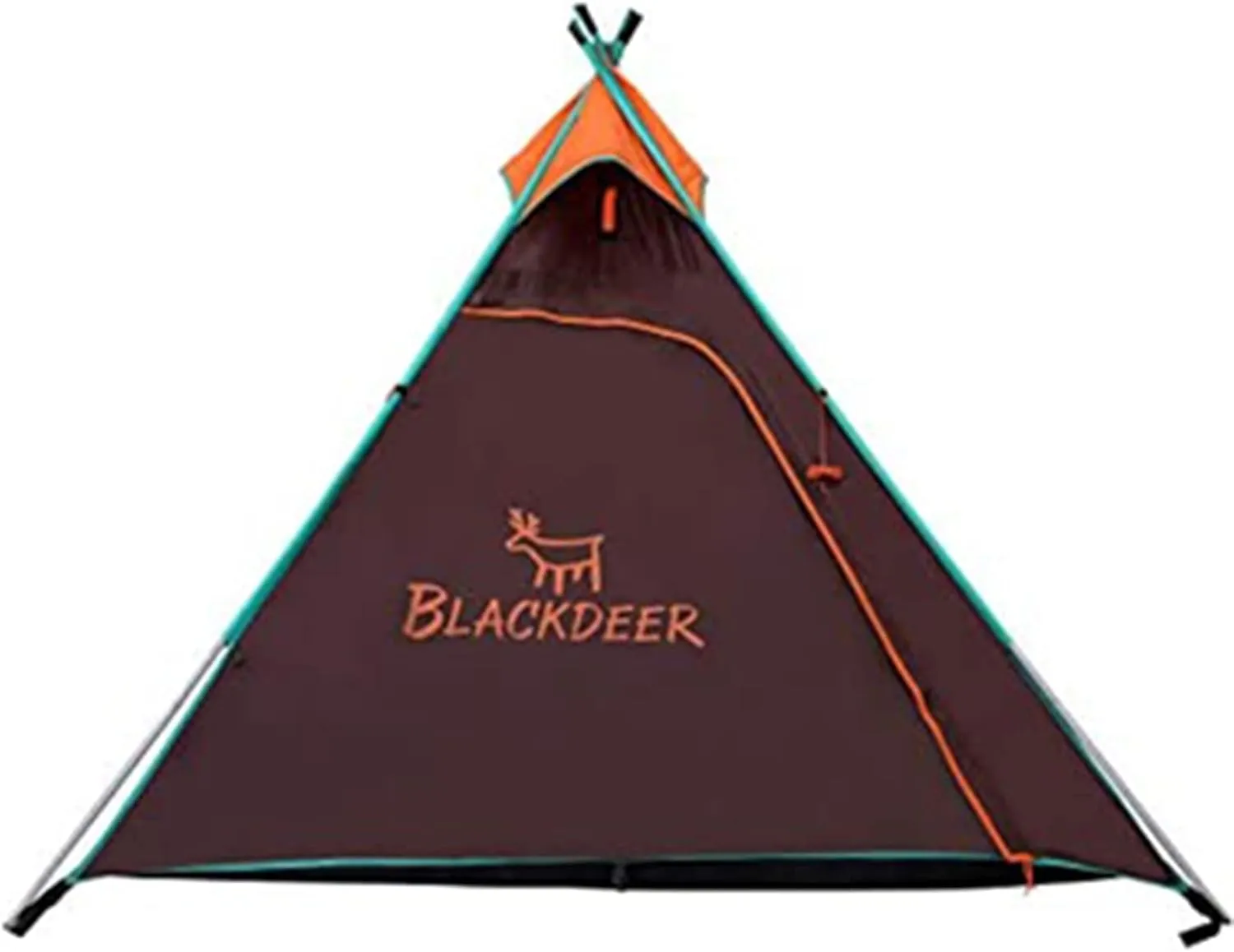 Teepee Tent | Sleeps 4 Person | Perfect for Camping for Family and Friends | 4 Season Waterproof Design with Fast Easy Set Up | Great for Festivals Beach and Outdo Brown (Color : Green)