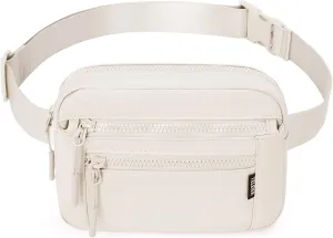 Telena Belt Bag for Women Fanny Pack Cross Body Bag Fashion Waist Pack with Adjustable Strap Beige