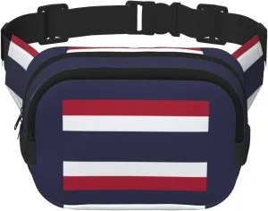Thailand Flag print Large Fanny Packs for Women Cute Cross Body Waist Bag Fashionable Fanny Pack