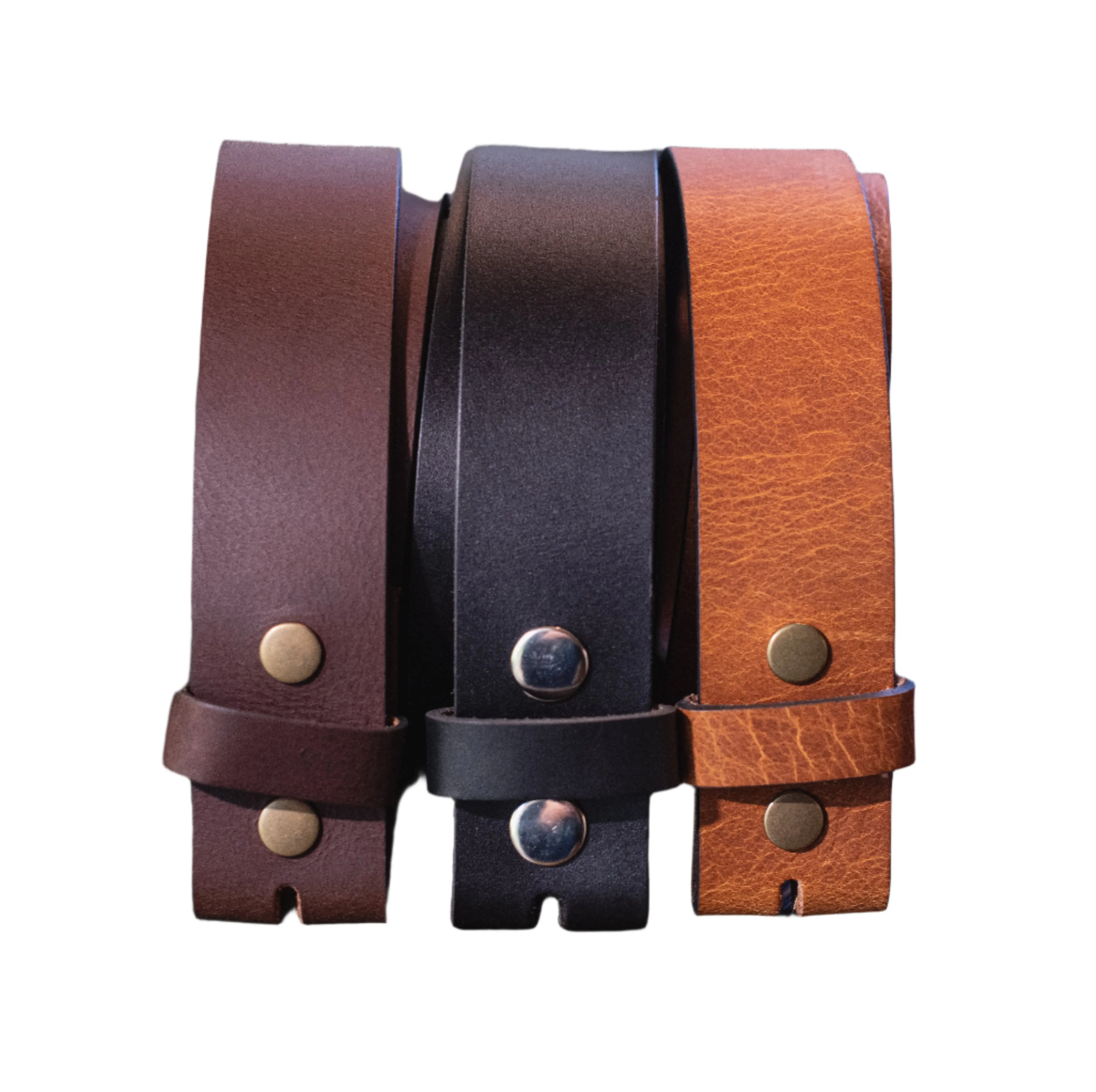 The 14'er: Oil Tanned Buffalo Leather Belt Strap - 1.5"