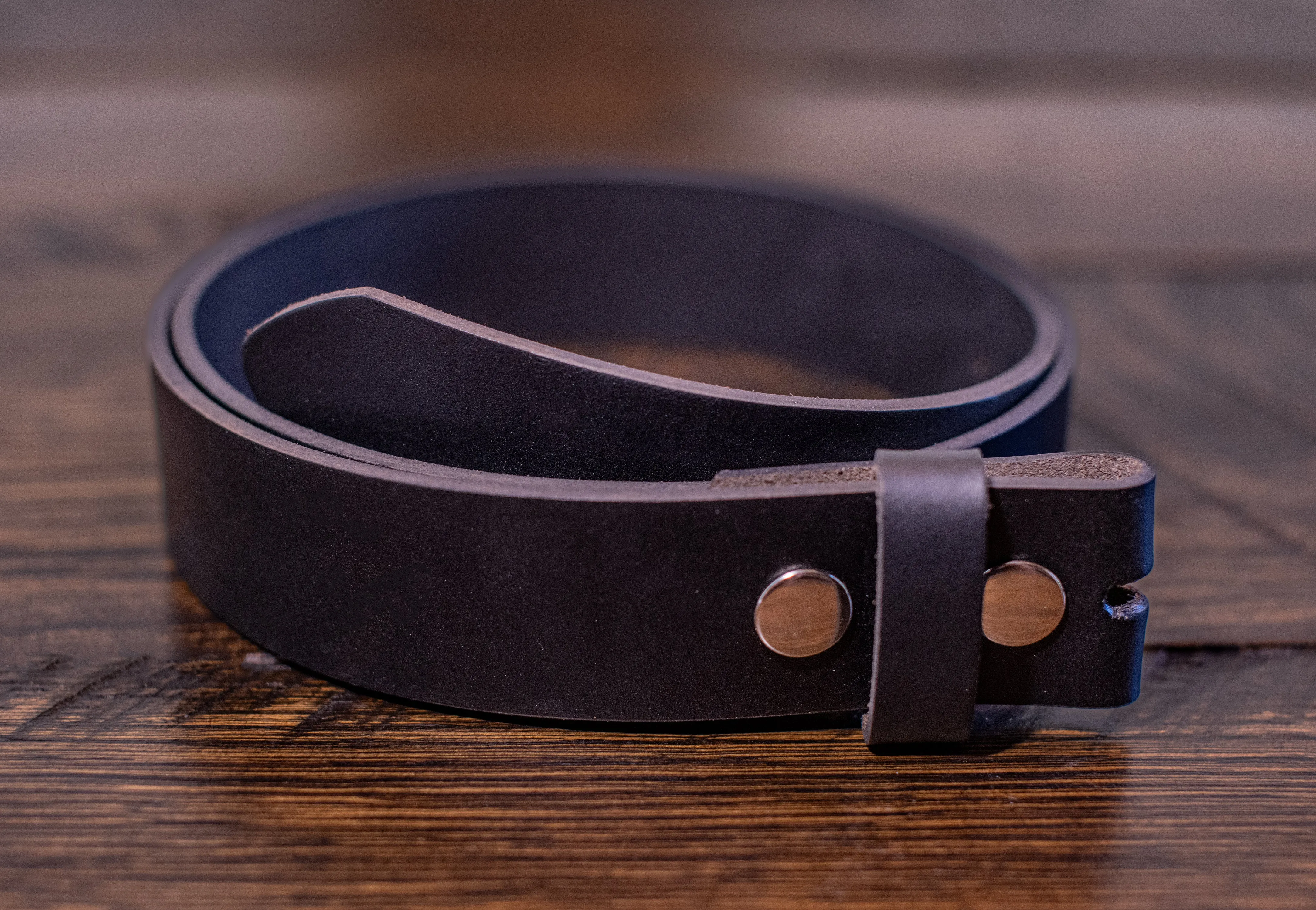 The 14'er: Oil Tanned Buffalo Leather Belt Strap - 1.5"
