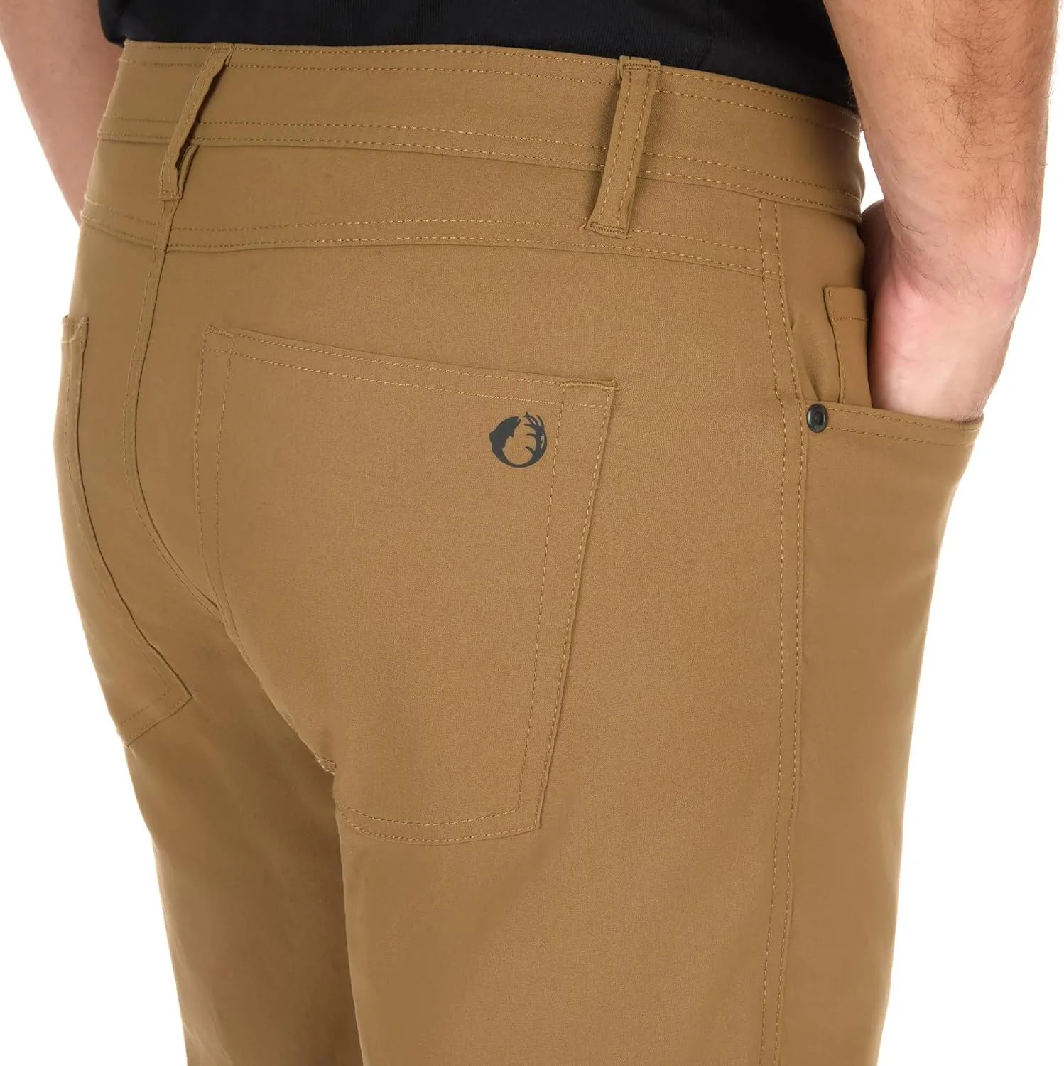 The American Outdoorsman Men's 5-Pocket Stretch Nylon Pants - Multiple Pockets for Storage - Travel Pants