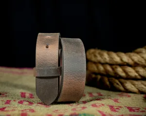 The Buffalo: Crazy Horse Leather Belt Strap - 1.5"