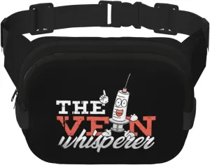 The Vein Whisperer Phlebotomy Phlebotomist Blood Waist Pack Bag Fanny Pack for Men&Women Hip Bum Bag with Adjustable Strap for Outdoors Workout Traveling Casual Running Hiking Cycling