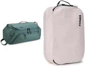 Thule RoundTrip Bike Duffel 55L with Clean/Dirty Packing Cube Travel Set