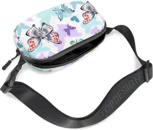 TOPDesign Fanny Pack for Women, Crossbody Waist Belt Bag with Water Resistant Zippers, Bum Bag with Adjustable Strap, Fashion Sling Pouch for Hiking, Travel, Running, Cycling, Workout