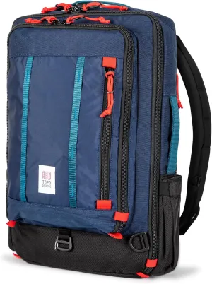 Topo Designs Global Travel Bag 30-40 Liter - Carry-on Compliant Versatile Pack, 3 Carry Options, External Laptop Sleeve (Original, 30L, Navy)