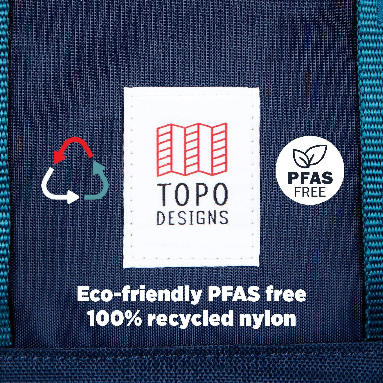 Topo Designs Global Travel Bag 30-40 Liter - Carry-on Compliant Versatile Pack, 3 Carry Options, External Laptop Sleeve (Original, 30L, Navy)