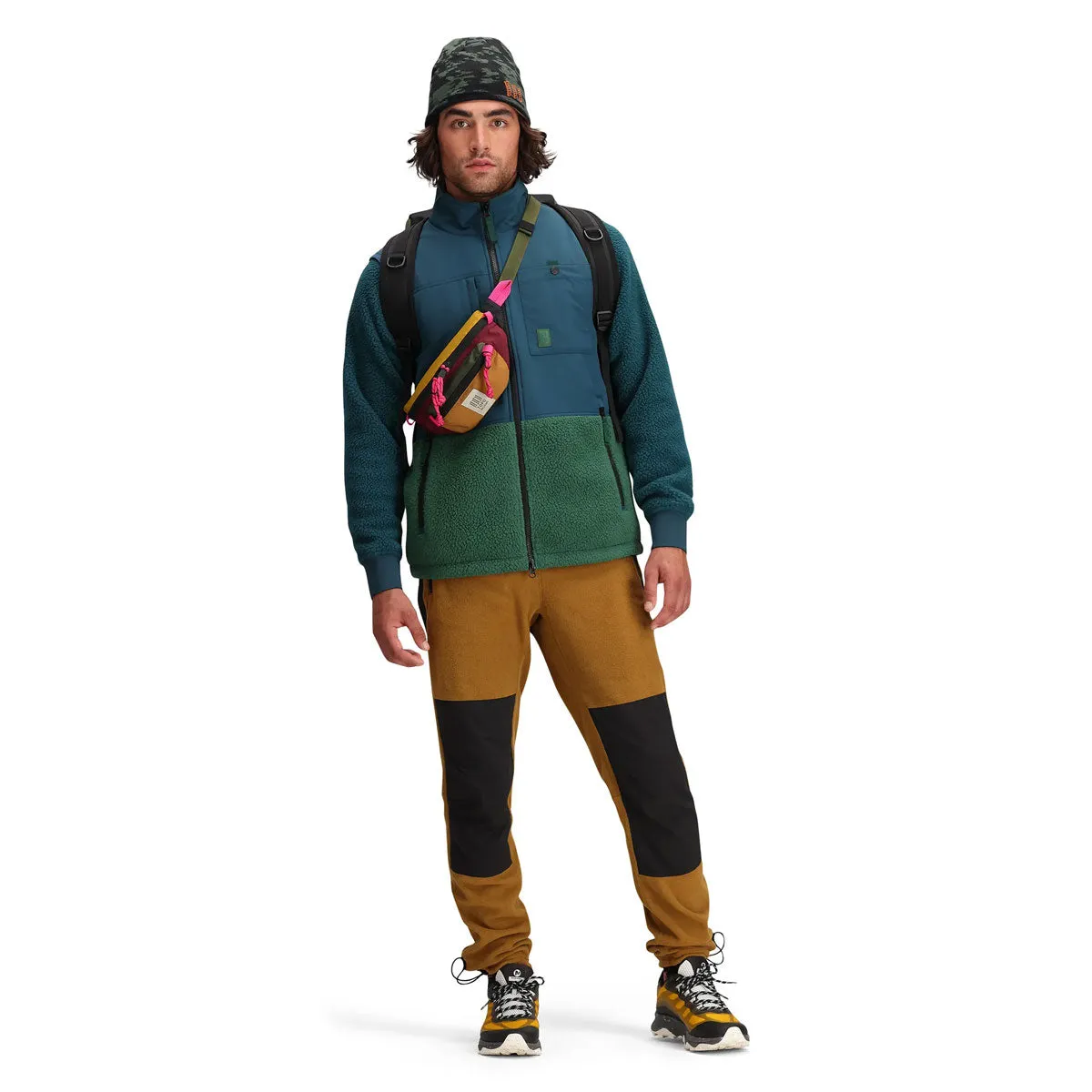 Topo Designs : Mountain Waist Pack : Loganberry/Bone White