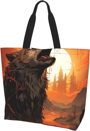 Tote Bag for Women Reusable Grocery Bag Shopping Bag Love Fabric Tote Bags Handbag Foldable Shoulder Bag