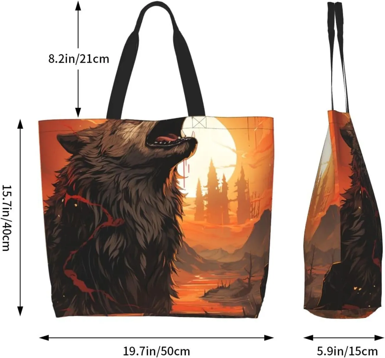 Tote Bag for Women Reusable Grocery Bag Shopping Bag Love Fabric Tote Bags Handbag Foldable Shoulder Bag