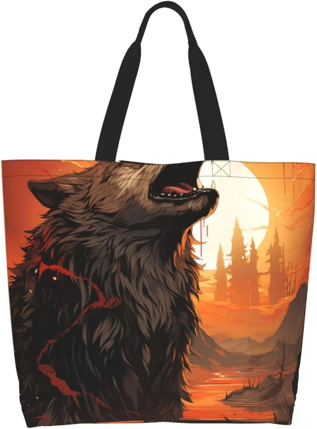 Tote Bag for Women Reusable Grocery Bag Shopping Bag Love Fabric Tote Bags Handbag Foldable Shoulder Bag